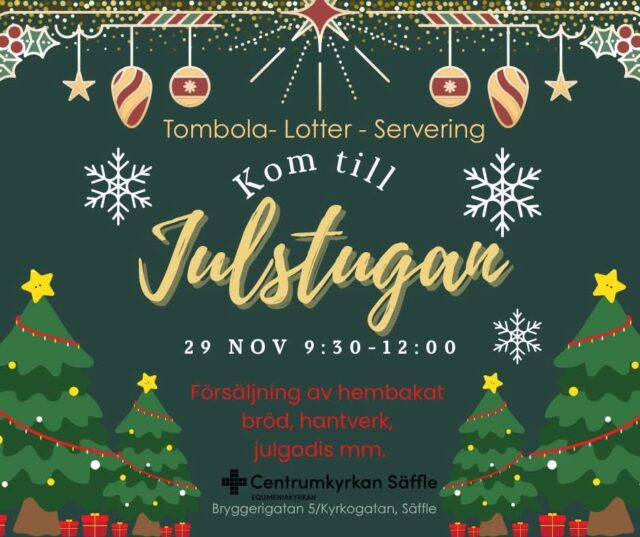 Idag, Lördag är det Julstuga